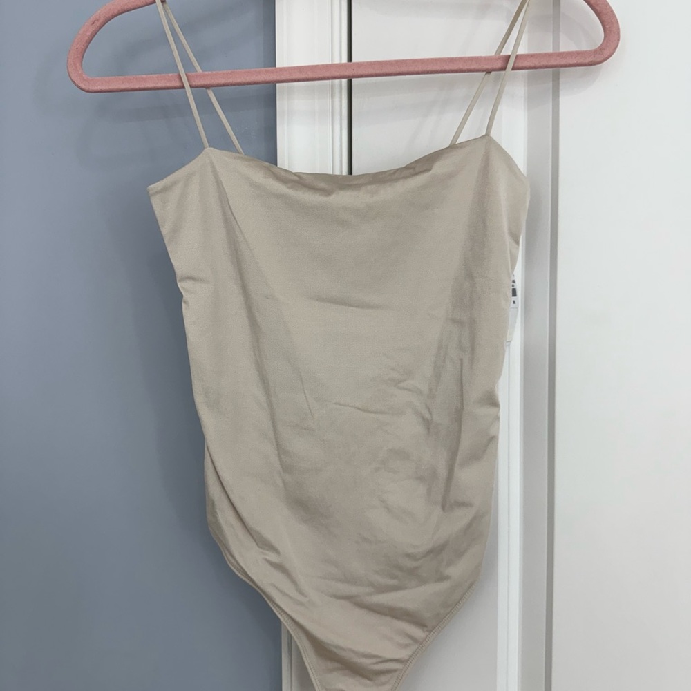 Abercrombie & Fitch Tan Spaghetti Strap Top